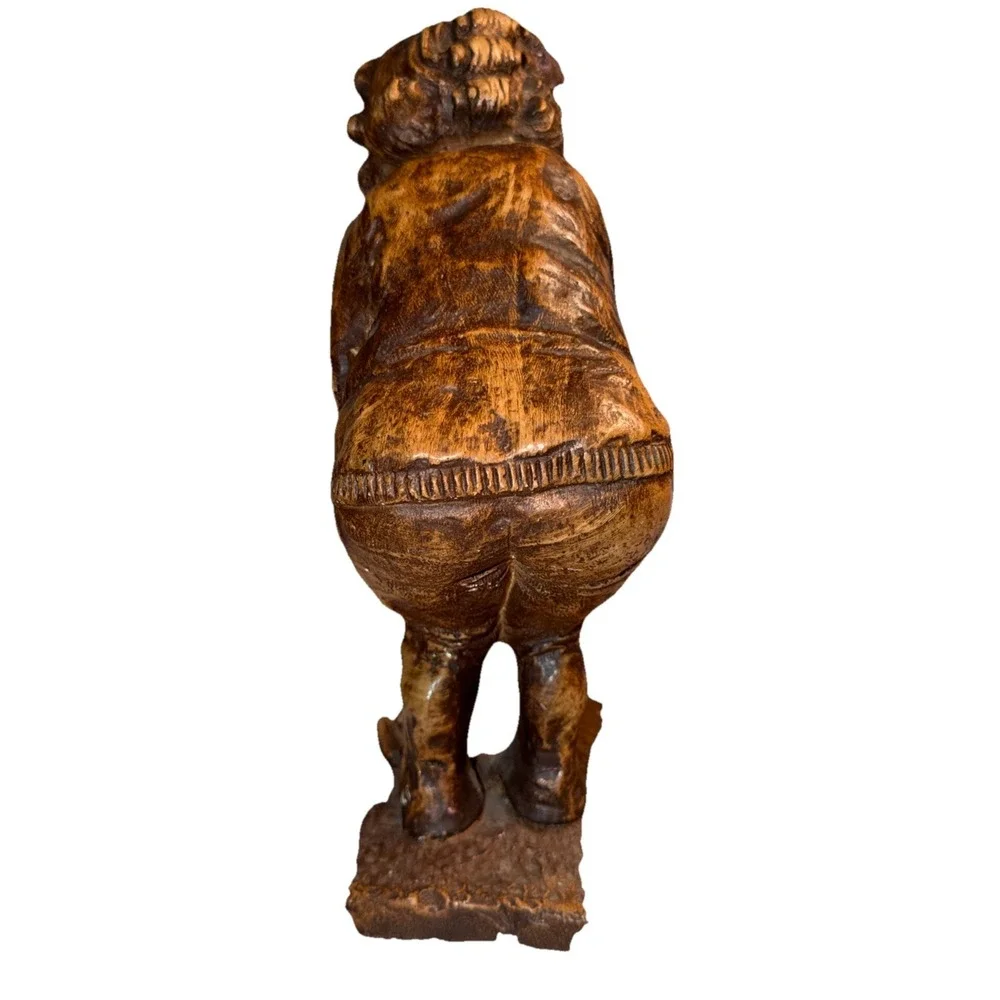 VINTAGE Old Lady COMICAL GOLF STATUE - Picture 3 of 5